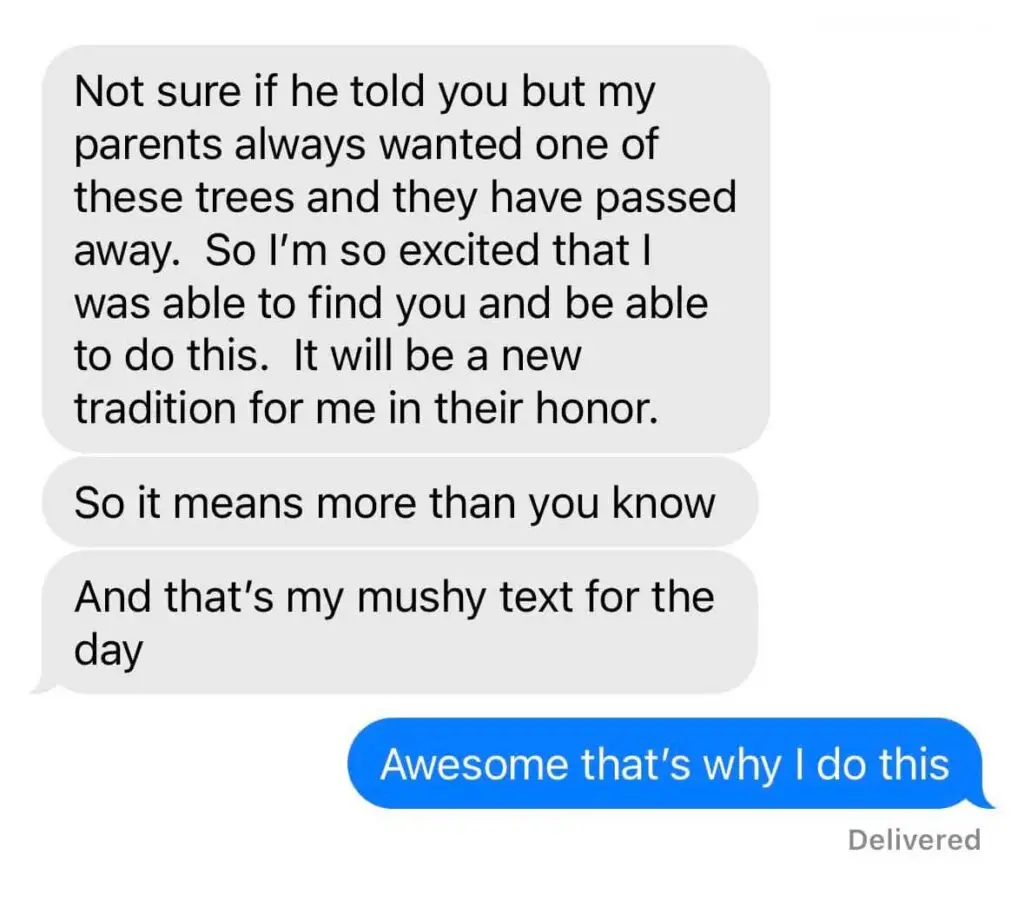 tree wise men central florida christmas tree text message testimonial